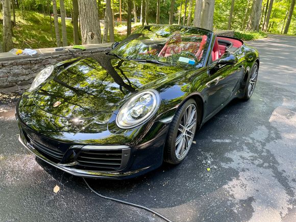 Out of the barn, washed and ready for the summer!!