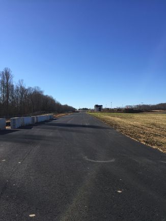 End of the front straight looking back up the track towards T12.