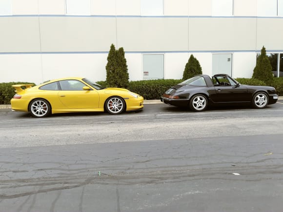 My 2 ends of the 911 driving spectrum.