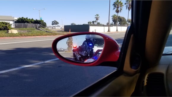A weekend in Oceanside: Southbound on Pacific Coast Highway in Carlsbad. Robocop bastard! ;)