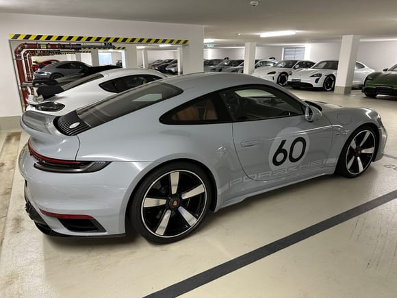 Millions of dollars worth of inventory in Hockenheim Porsche Experience centre basement, all are available to try on the track