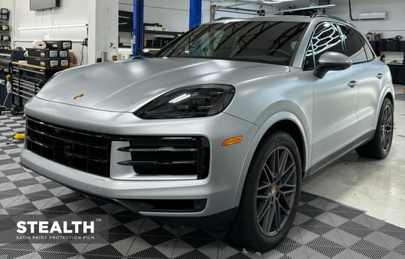 2024 Dolomite Silver Cayenne protected with XPEL STEALTH PPF