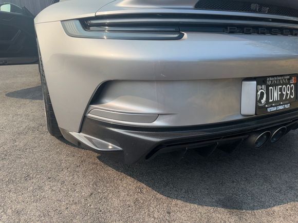 DB carbon rear valance