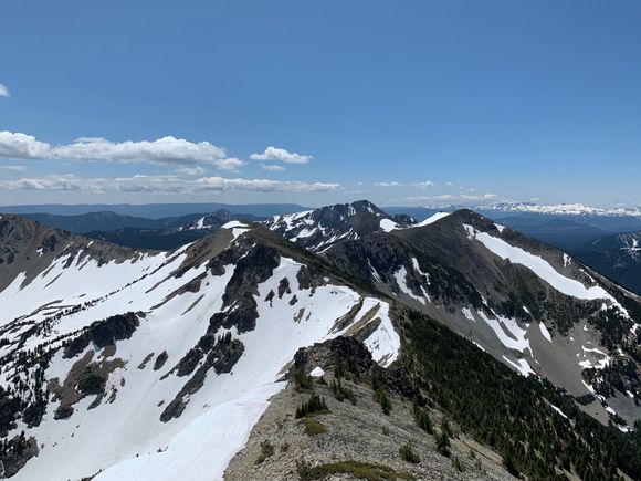 Mount Adams and the Goat Rocks in the distance