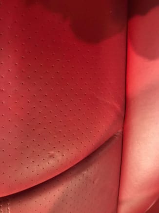creases on seats that are fewer than normal of a car this age
