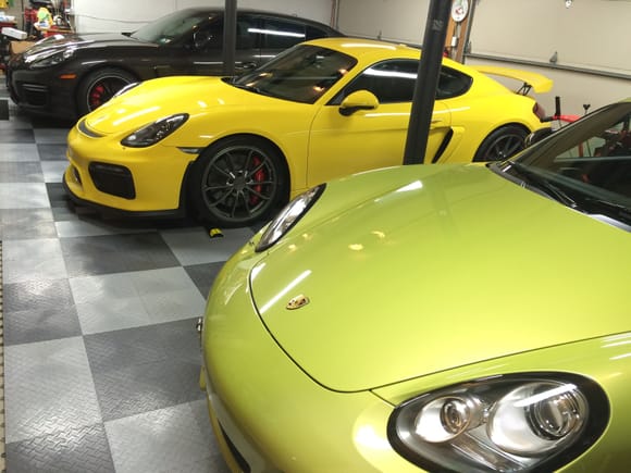 981 GT4 Racing Yellow (hubby’s choice until he got the build slot for the RS)