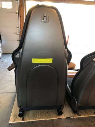 Passenger side power sport seat with alcantara center - rear