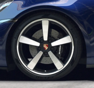 Satin Black Carrera Exclusive Design Wheel