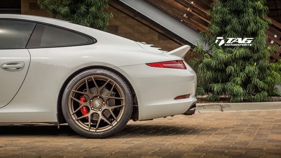 991 C2S on HRE FF01 in Satin Bronze (IPA Finish) on TechArt Springs