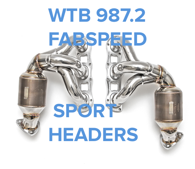 Engine - Exhaust - WTB Fabspeed 987.2 Sport Headers - Used - 2009 to 2012 Porsche Cayman - Colts Neck, NJ 07722, United States