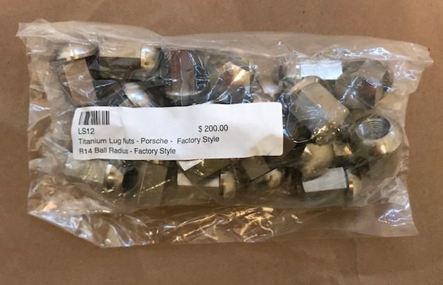 Wheels and Tires/Axles - New Rennline Titanium Lug Nuts, Factory Style, Complete Set (20) - New - All Years Porsche All Models - Los Angeles, CA 90014, United States