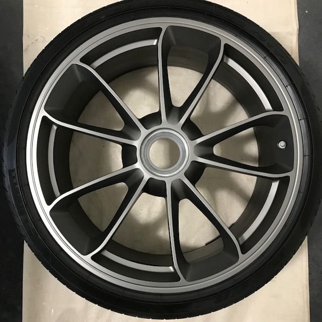 Wheels and Tires/Axles - 991 GT3 OEM wheels in Platinum Satin - Used - 2014 to 2019 Porsche GT3 - Summit, NJ 07901, United States