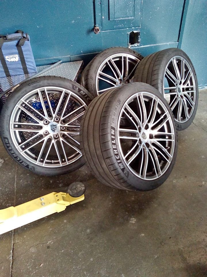 Wheels and Tires/Axles - 21" 911 Turbo Design Wheels with Michelin Pilot Sport 4 Tires  (Only 5,000 miles) - Used - 2010 to 2019 Porsche Panamera - Discovery Bay, CA 94505, United States
