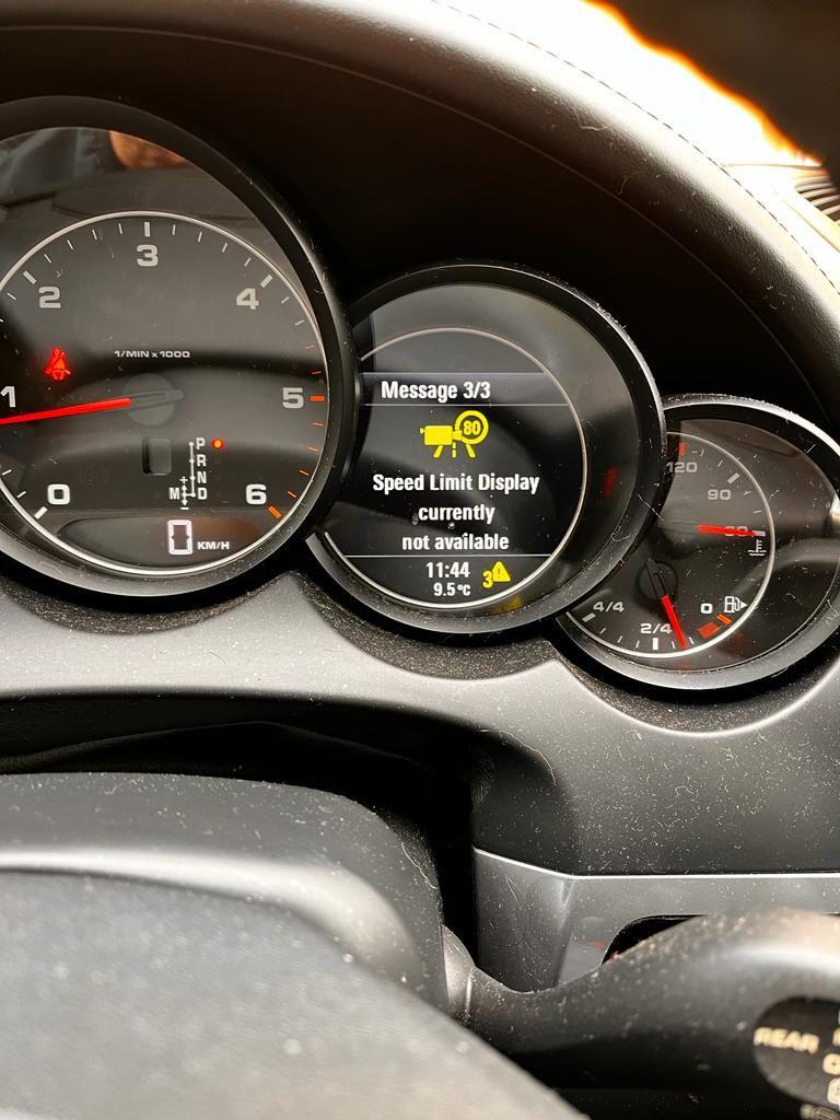 Fault Speed limit display Rennlist Porsche Discussion Forums