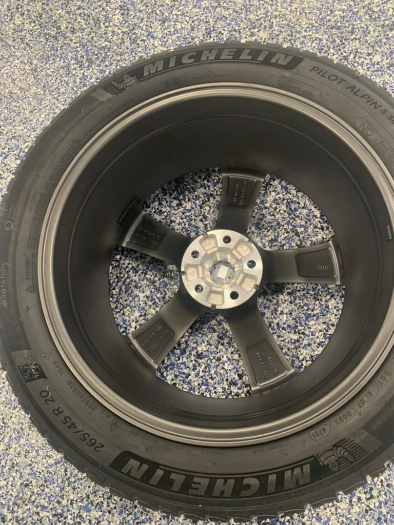 Wheels and Tires/Axles - Brand New Porsche 20 inch Macan Winter Wheel and Tire Set painted Platinum - New - 2018 to 2024 Porsche Macan - Ashland, OR 97520, United States