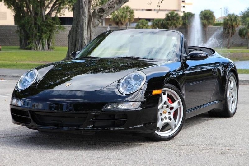 2007 Porsche 911 - 2007 Carrera S Cabriolet - Used - VIN WP0CB29967S777205 - 58,750 Miles - 6 cyl - 2WD - Manual - Convertible - Black - West Palm Beach, FL 33411, United States