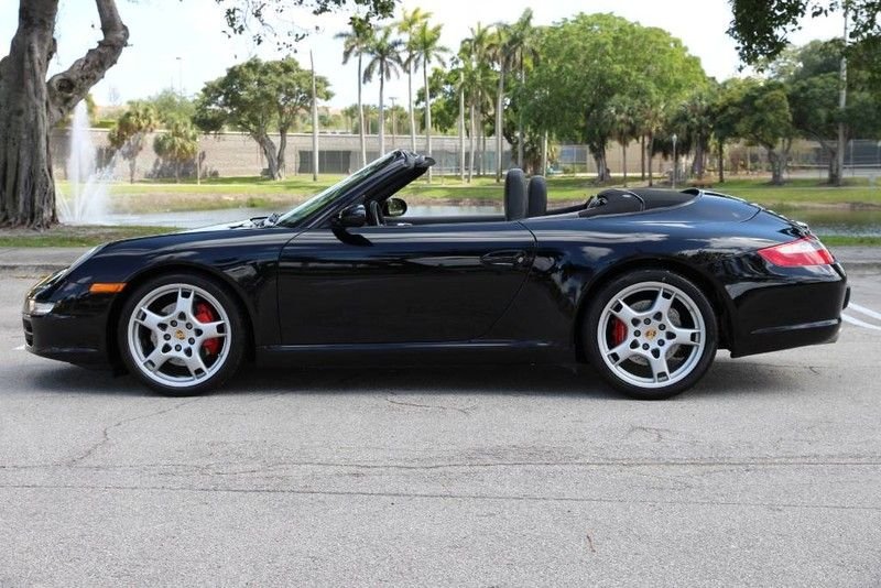 2007 Porsche 911 - 2007 Carrera S Cabriolet - Used - VIN WP0CB29967S777205 - 58,750 Miles - 6 cyl - 2WD - Manual - Convertible - Black - West Palm Beach, FL 33411, United States