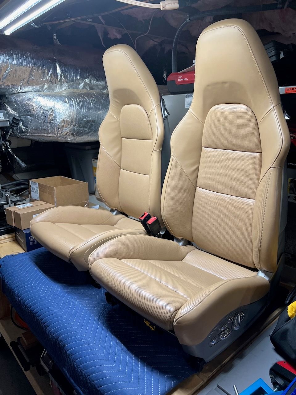 Interior/Upholstery - 991.2 18-way Luxor Beige Sport Seats Plus, heated/ventilated, full leather - Used - All Years  All Models - All Years  All Models - All Years  All Models - Raleigh, NC 27607, United States