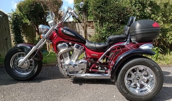 Selling my late husband's Rhino built Trike.
A Suzuki VS 1400 GLPR.i would appreciate if anyone can give me advice on what price to sell please.or if your actually wanting to buy this beasty. if you need any more information please call me on 07528821792 