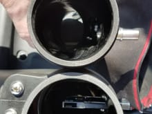 Tube diameter comparison between an Airaid Jr. cai tube and the Airaid MXP cai tube.