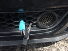 Blue wire is for Charging and black wire is for block heater