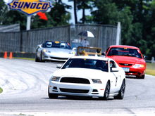 My procharged V6 at Road America after completing a pass on that cobra and corvette.