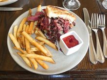 This was 1/2 a pastrami sandwich at the Omni. Insanely good!
