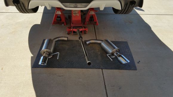 Installing the new exhaust