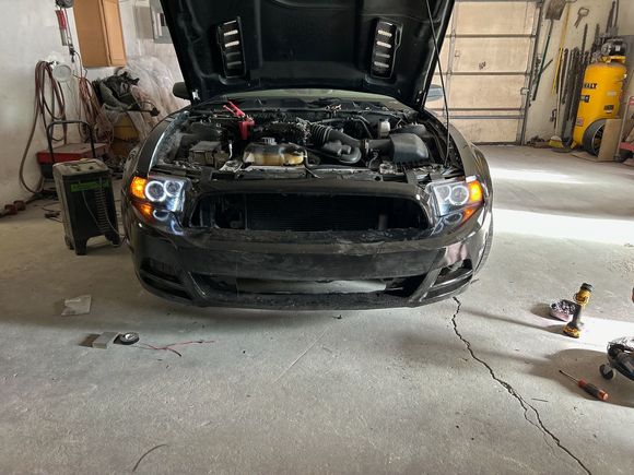 Waiting on parts to fill the number grill and shit