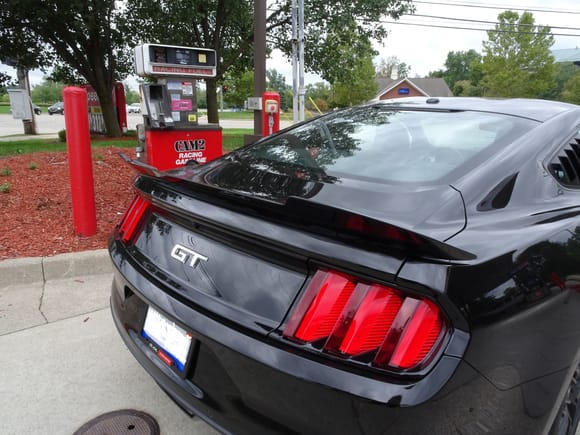 She's thirsty for 100 octane racing fuel.