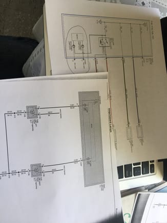 The comparison of the two diagrams, 13 is in black and white and the 12/11 is in color, I don't know where to find this connector but I think I need to run wires from here to the headlights.