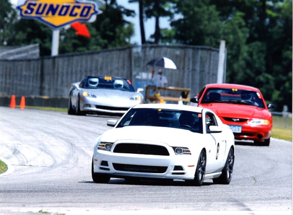 My procharged V6 at Road America after completing a pass on that cobra and corvette.