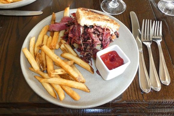 This was 1/2 a pastrami sandwich at the Omni. Insanely good!