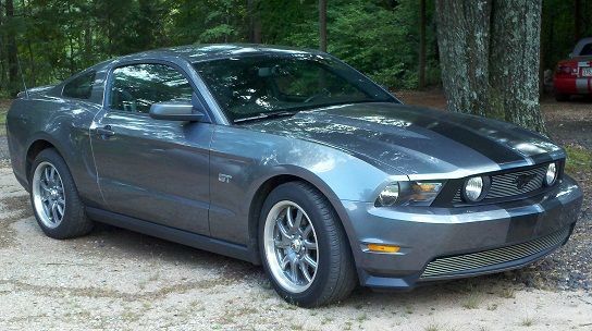 Sporting her new Shelby Cobra wheels.