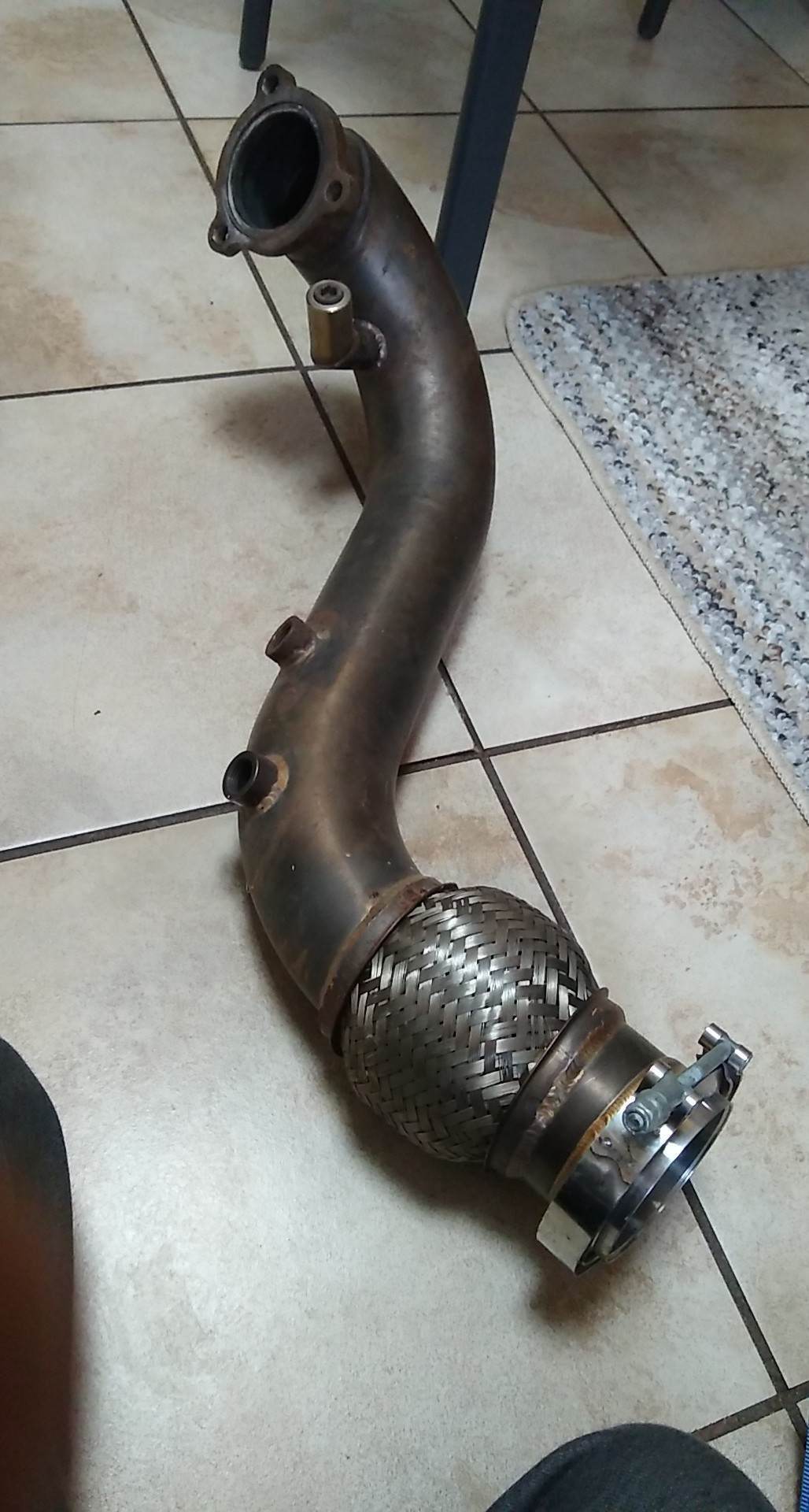 Engine - Exhaust - obx angled downpipe with stainless flange volvo 850 - Used - 1997 Volvo 850 - Adrian, MI 49221, United States