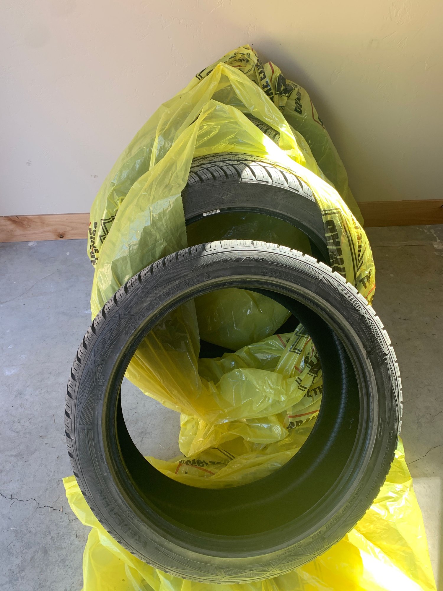 Wheels and Tires/Axles - Four (4) Wintrac Pro Winter Tires 275/40R 21 107W (almost new) - Used - All Years Volvo XC90 - Bigfork, MT 59911, United States
