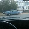 Garage - the blue car