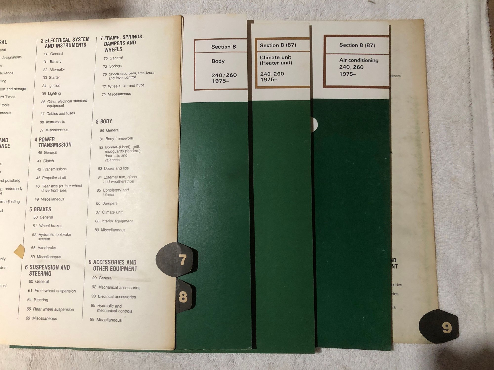 Miscellaneous - ~30 Volvo Gas+Diesel Factory Manuals, 2 Clinton's, 1 Haynes, 2 sets of Museum docs - Used - 1980 Volvo 240 - Stony Brook, NY 11790, United States
