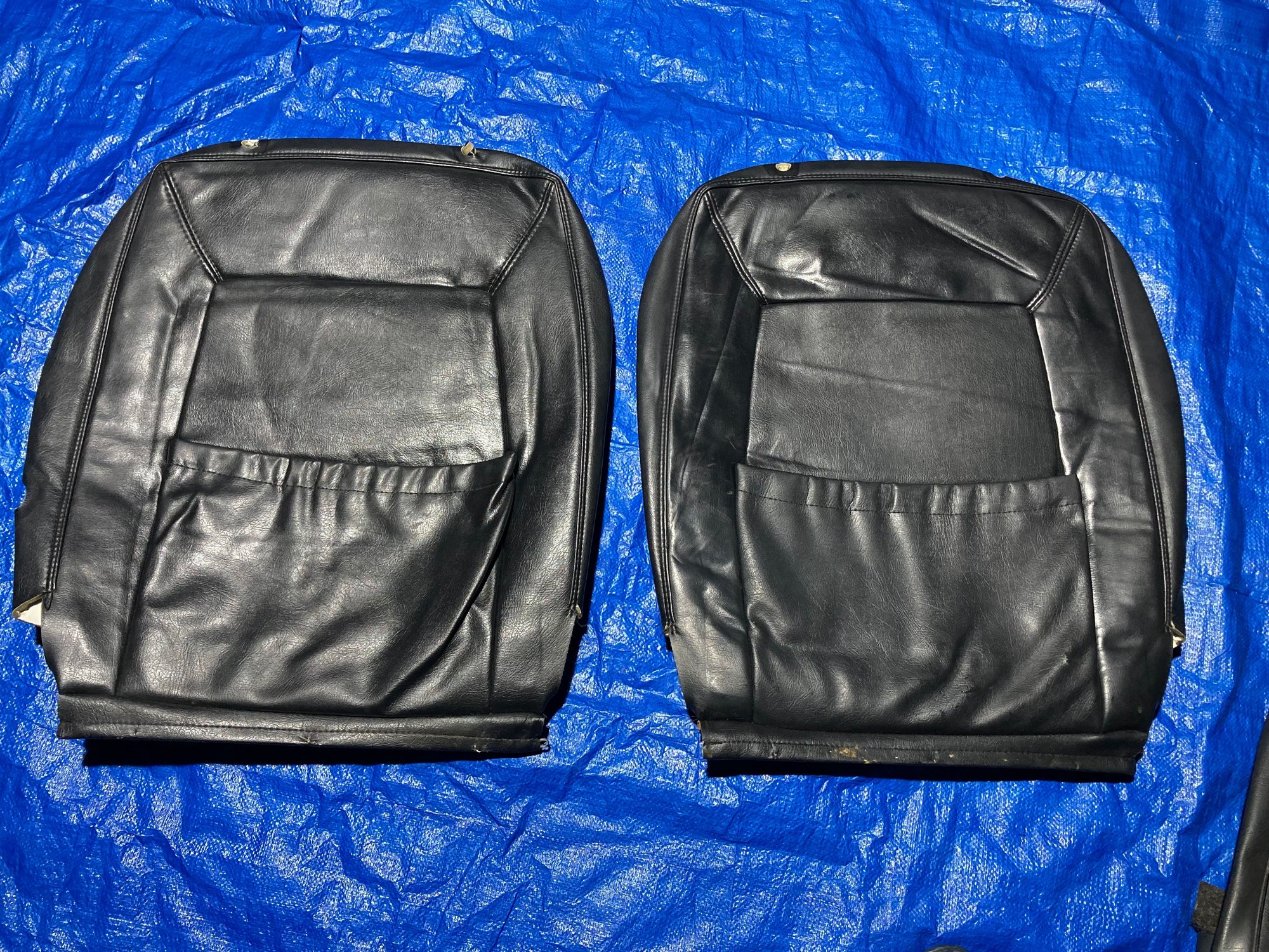 Interior/Upholstery - Volvo 740 744 745 original black both fronts leather seat covers - Used - 1982 to 1992 Volvo 740 - Sacramento, CA 95831, United States