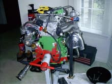 the first 2.4L DOHC T3/T4 turbo engine i've built, before the SRT-4 was even thought about