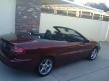 2000 Volvo C70 Turbo Convertible Passenger Side Rear