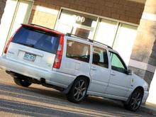 Mismatched rear spoiler off of an 850