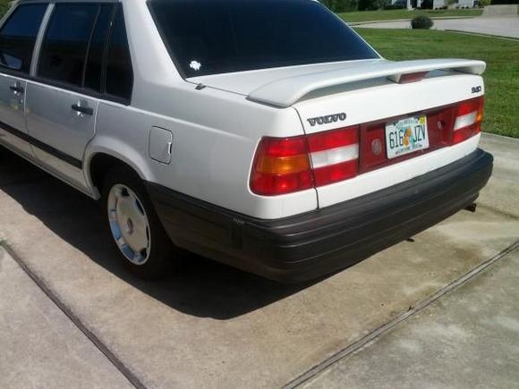 Rear bumper after Restore Black applied.