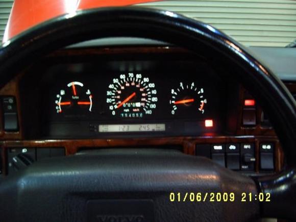 after new brighter dash bulbs...