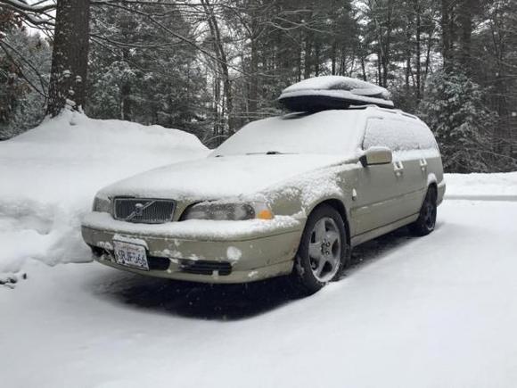 First time the car had seen snow. I feel bad for it.