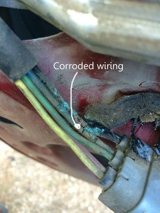 This is the connector from the Lock Harness into the Main Harness that loops into the door from the firewall.  Pretty nasty looking.