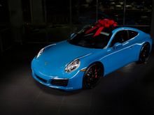 2017 Porsche 911 Carrera S in Miami blue.