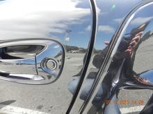 Driver door edge (small ding)