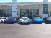 5x Lamborghini Aventador LP 750-4 SVs attending Sterling Cars & Coffee at the Mclaren and Lamborghini dealerships in Virginia. It was quite a wonderful event today. 
Thanks to Samuel Reyes.