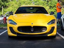 Yellow Maserati Granturismo MC Stradale in Virginia.